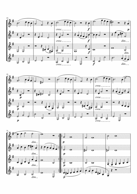 Handel Sarabande From Keyboard Suite In D Minor Hwv437 For Clarinet Quartet Page 2