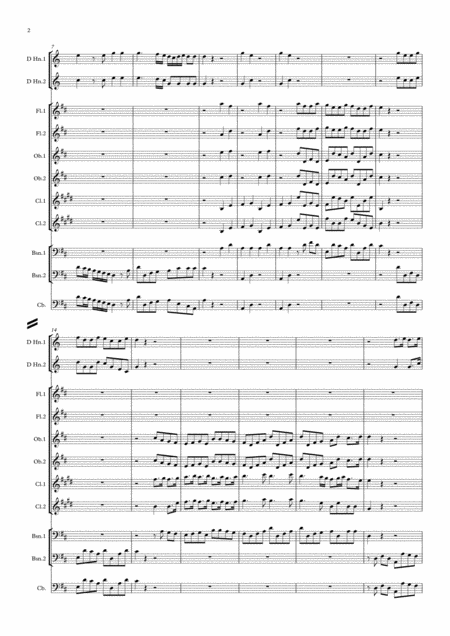 Handel Suite No 2 In D Hwv349 Complete The Water Music Wassermusik Symphonic Wind Ensemblel Page 2