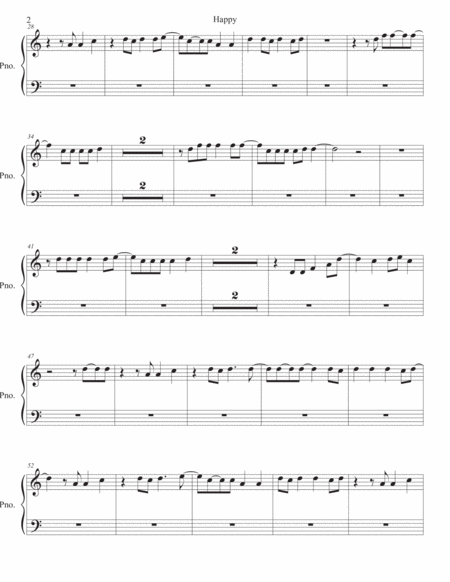 Happy Easy Key Of C Piano Page 2