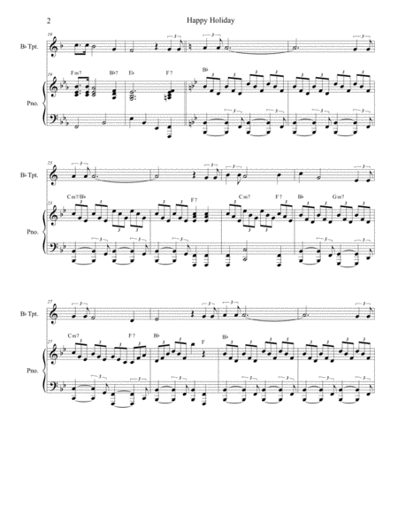 Happy Holiday For Solo Bb Instrument Page 2