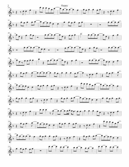 Happy Original Key Tenor Sax Page 2