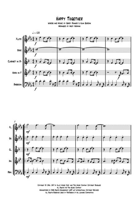 Happy Together Wind Quintet Page 2