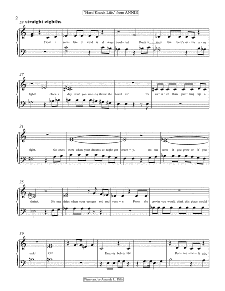 Hard Knock Life Easy Piano 2 Versions Page 2