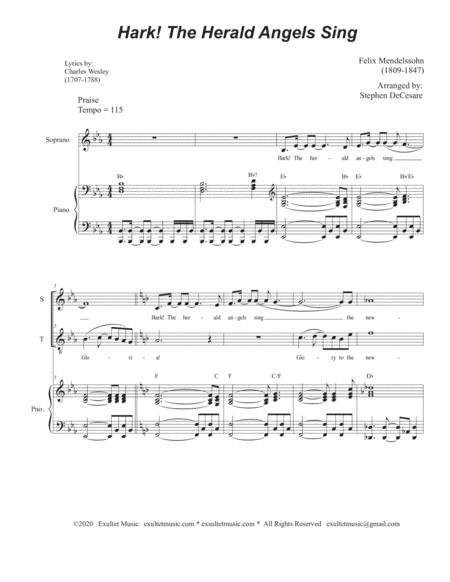 Hark The Herald Angels Sing Duet For Soprano And Tenor Solo Page 2