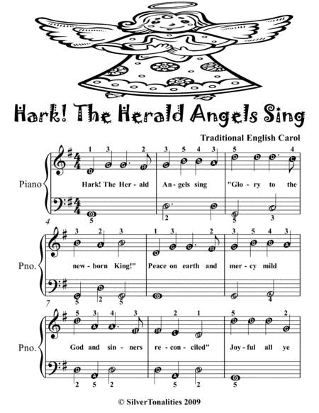 Hark The Herald Angels Sing Easiest Piano Tadpole Edition Page 2