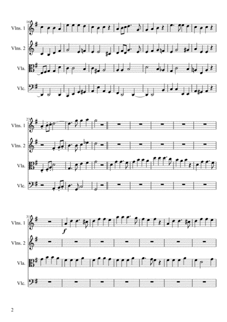 Hark The Herald Angels Sing Score Parts Page 2