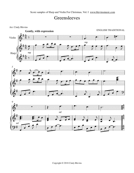 Harp And Violin For Christmas Vol I 14 Arrangements Page 2