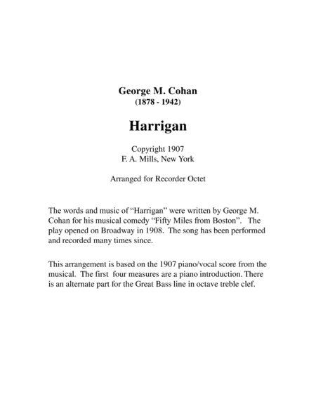 Harrigan For Recorder Octet Page 2