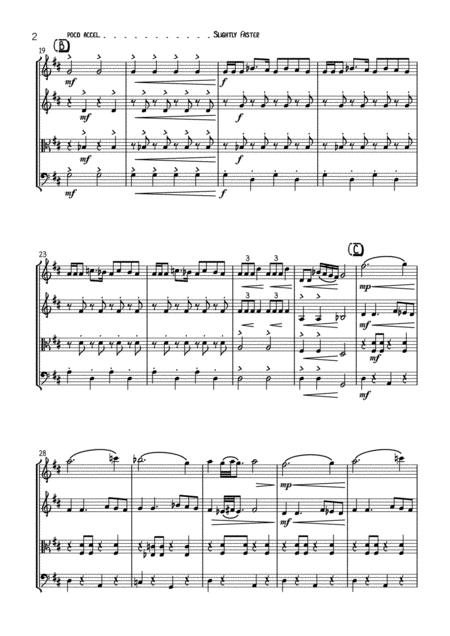 Hava Nagila String Quartet Page 2