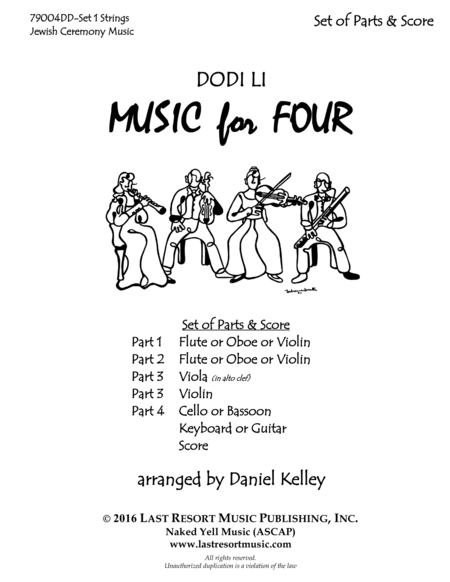 Hava Nagila Tsena Tsena For String Quartet Or Piano Quintet Page 2