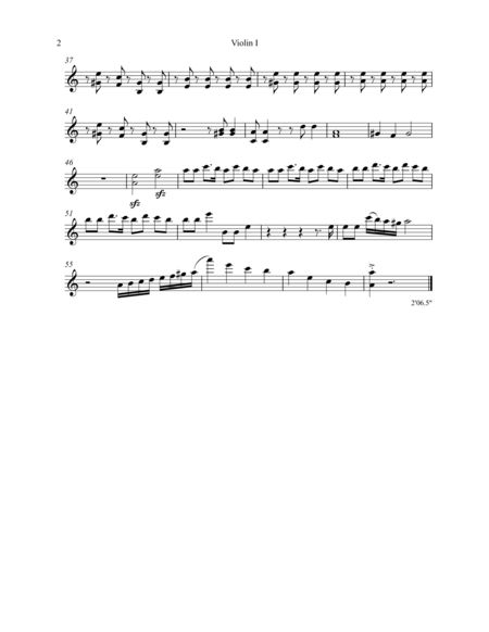 Havah Nagilah String Quartet Arrangement Page 2
