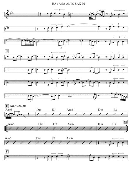 Havana Alto Sax Page 2