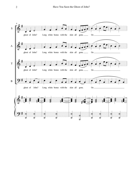 Have You Seen The Ghost Of John For Satb Choir Page 2