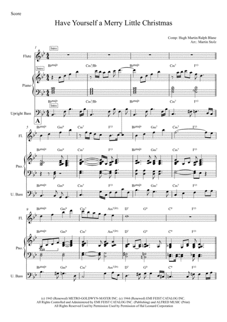 Have Yourself A Merry Little Christmas Arranged For Flute And Band Page 2