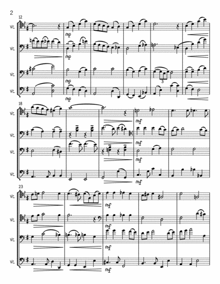 Have Yourself A Merry Little Christmas Cello Quartet Page 2