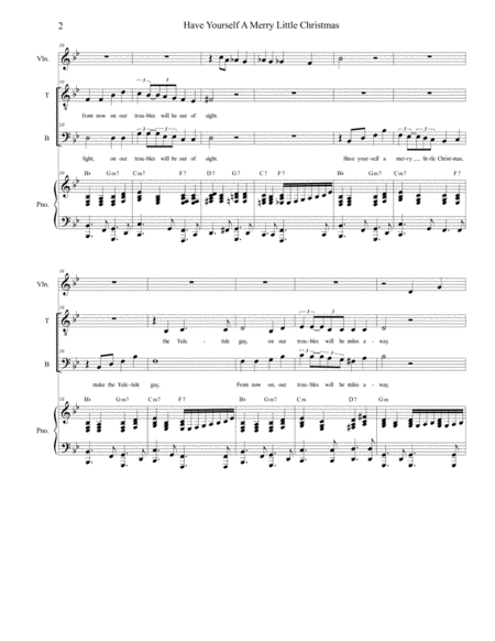 Have Yourself A Merry Little Christmas Duet For Tenor And Bass Solo Page 2