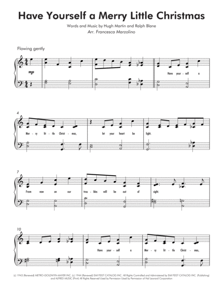 Have Yourself A Merry Little Christmas Early Intermediate Jazz Piano Page 2