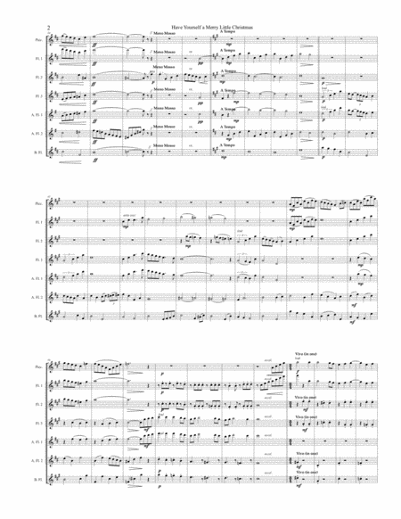 Have Yourself A Merry Little Christmas From Meet Me In St Louis For Flute Choir Page 2