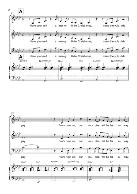 Have Yourself A Merry Little Christmas From Meet Me In St Louis Sab With Piano Accompaniment Page 2