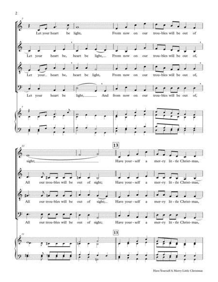 Have Yourself A Merry Little Christmas Satb A Cappella Page 2