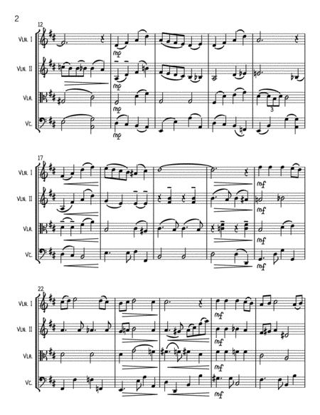 Have Yourself A Merry Little Christmas String Quartet Page 2