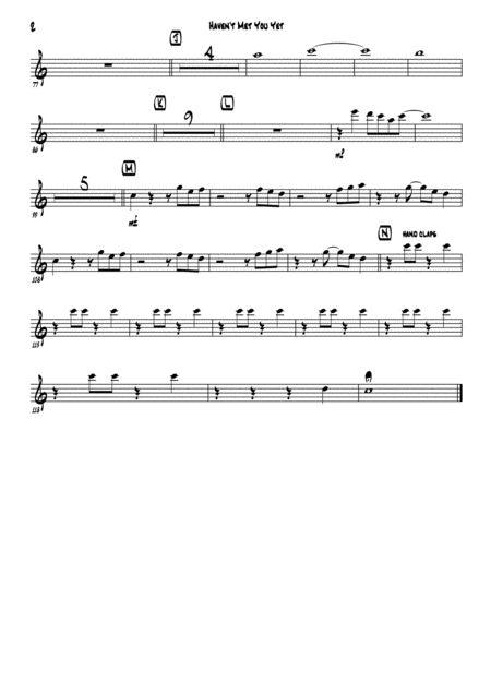 Havent Met You Yet 3 Horn Jazz Combo Page 2