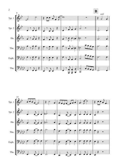 Hawaii Five O Theme For Junior Brass Ensemble Page 2