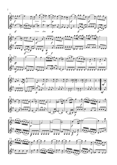 Haydn Quartet No 41 Arranged Clarinet And Cor Anglaise Page 2