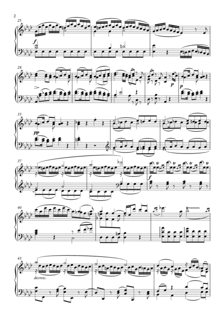 Haydn String Quartet Op 20 No 5 Mvt 1 For Solo Piano Page 2
