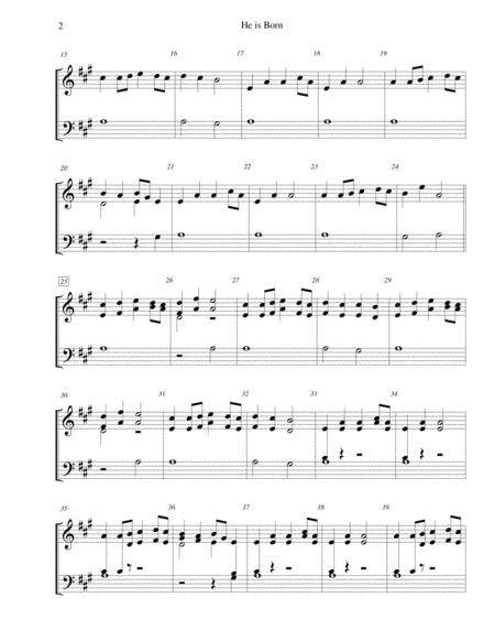 He Is Born Il Est N For 2 Octave Handbell Choir Page 2