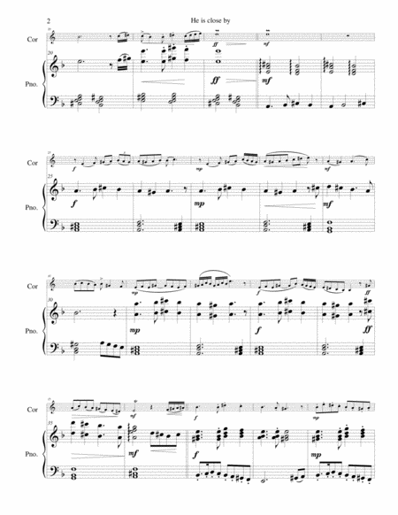 He Is Close By For Cor Anglais And Piano Page 2