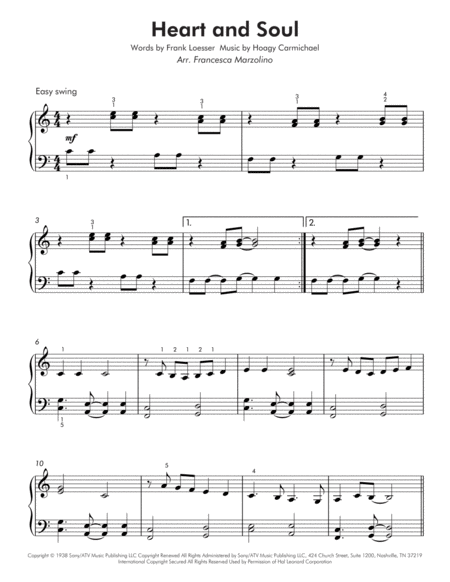 Heart And Soul Easy Piano Page 2