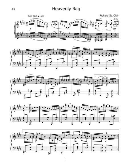 Heavenly Rag For Solo Piano Page 2