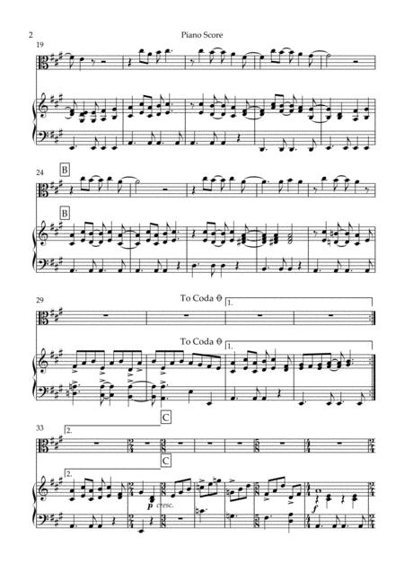 Here Comes The Sun By George Harrison For Viola And Piano Page 2