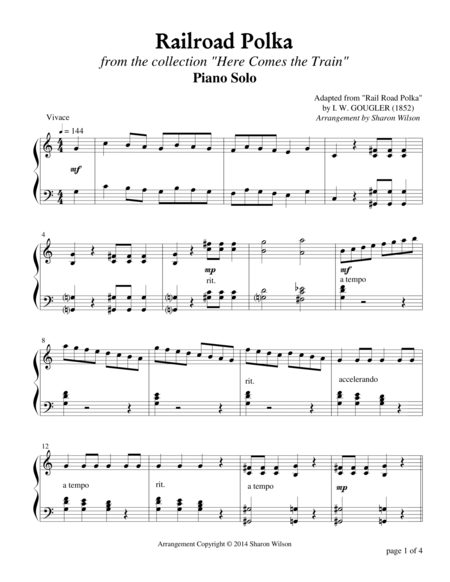 Here Comes The Train Collection Of Five Piano Solos Page 2