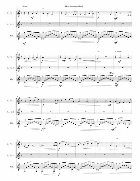 Here In Nomansland A Meditation In The Vosges For Two Alto Flutes And Guitar Page 2