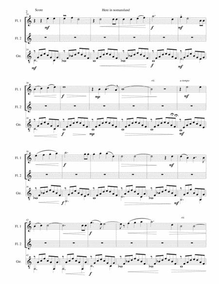 Here In Nomansland A Meditation In The Vosges For Two Flutes And Guitar Page 2