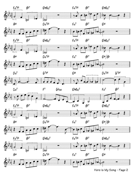 Here Is My Song Page 2