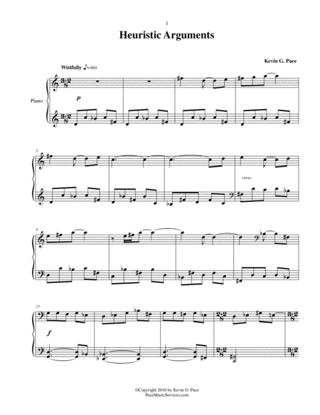 Heuristic Arguments Original Piano Solo Page 2
