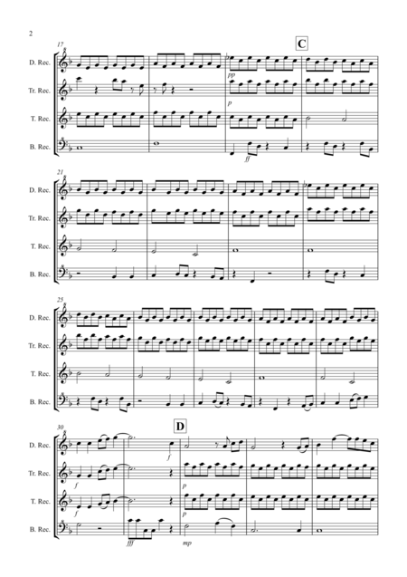 Hey Jude For Recorder Quartet Page 2