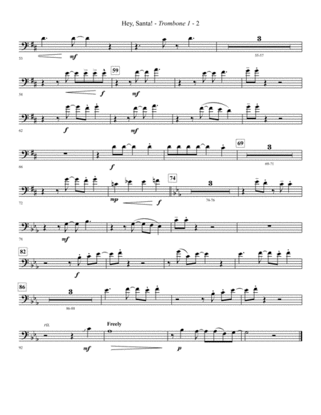 Hey Santa Arr Paul Langford Trombone 1 Page 2