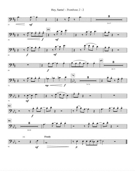 Hey Santa Arr Paul Langford Trombone 2 Page 2
