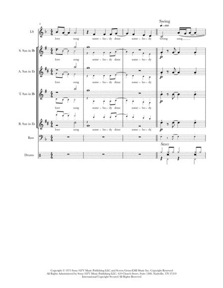 Hey Wont You Play Another Somebody Done Somebody Wrong Song Saxophone Quartet W Vocal Page 2