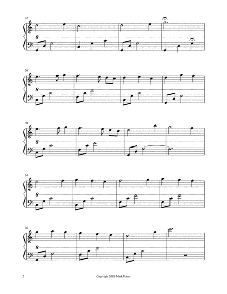 Hickory Dickory Dock Two Versions For The Beginner And Late Beginner Double Strung Harp Page 2