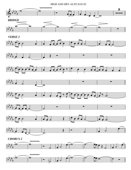 High And Dry Alto Sax Page 2