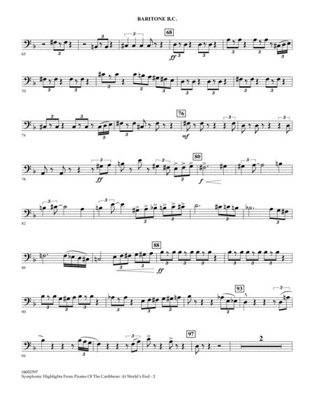 Highlights From Pirates Of The Caribbean At Worlds End Arr Jay Bocook Baritone B C Page 2