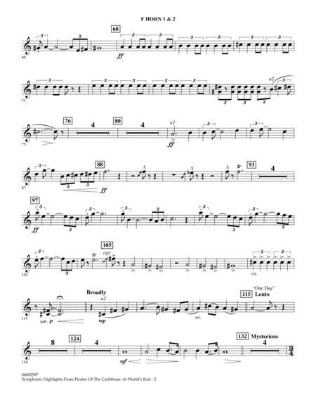 Highlights From Pirates Of The Caribbean At Worlds End Arr Jay Bocook F Horn 1 2 Page 2