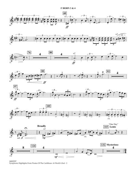 Highlights From Pirates Of The Caribbean At Worlds End Arr Jay Bocook F Horn 3 4 Page 2