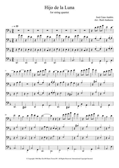 Hijo De La Luna Cello Quartet Page 2