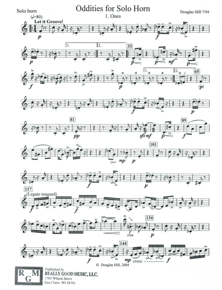 Hill Douglas Oddities For Solo Horn Page 2